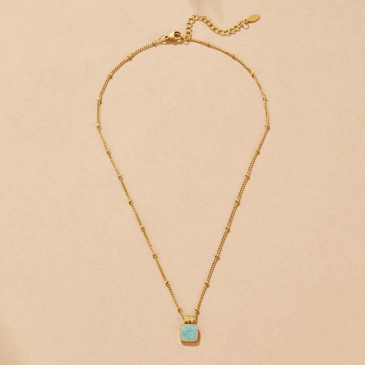 Lucia Green Pendant Necklace