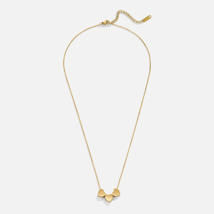 Trio Heart Pendant Necklace